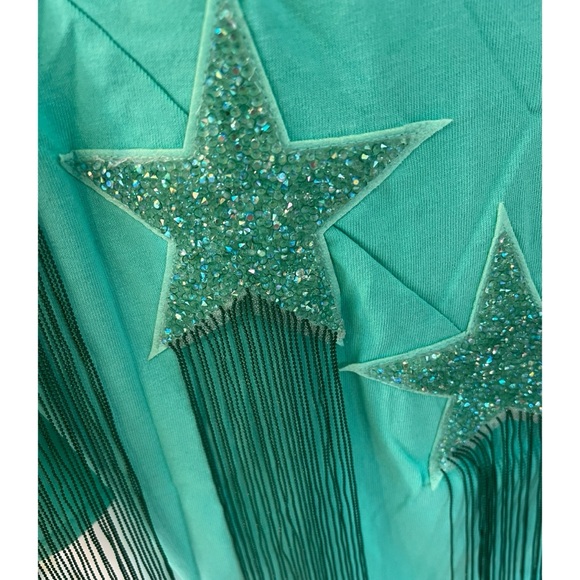 FANTASTIC FAWN oversized beaded star fringe tee S M L - Picture 7 of 8